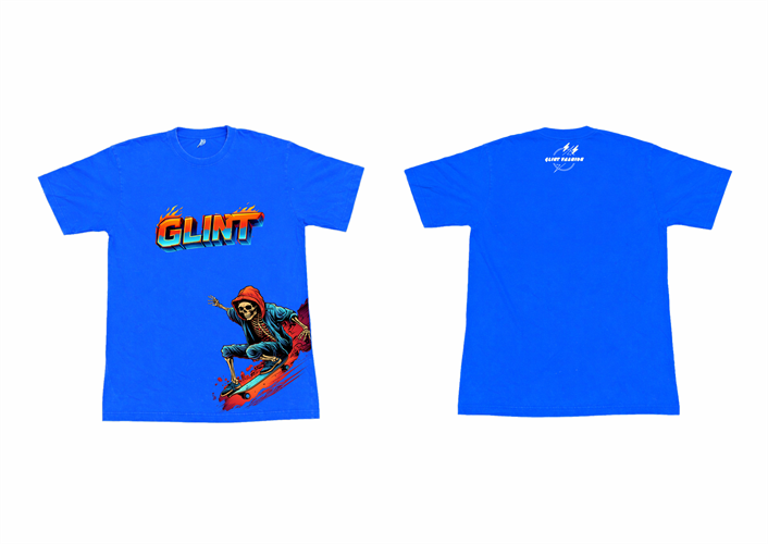 DTF ROUND NECK (SKATING SKELETON)