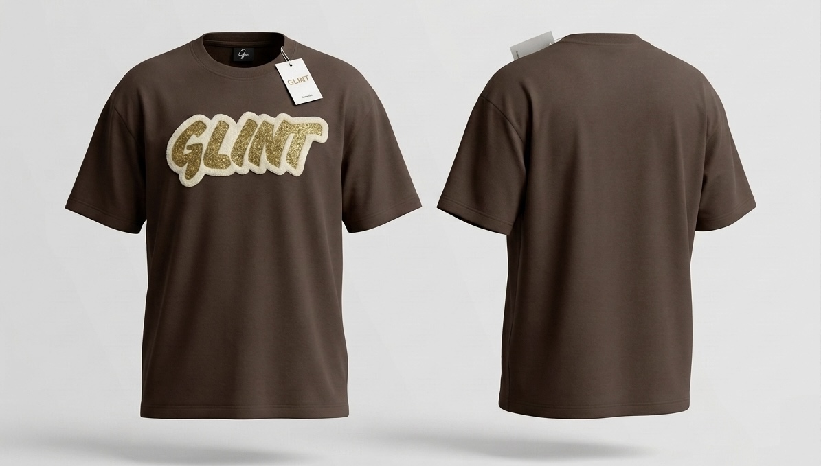 GLINT GLITTER EMBROIDERY ROUND NECK