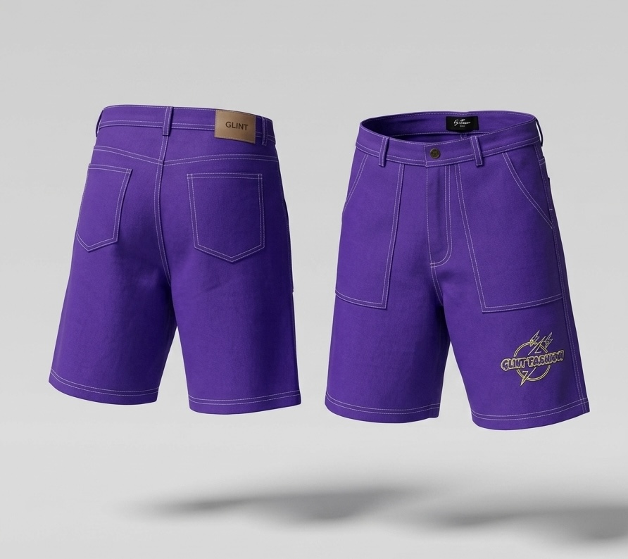 GLINT EMBROIDERY SHORT