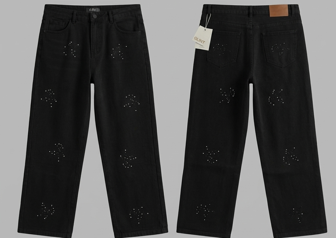 RHINESTONE JEANS 