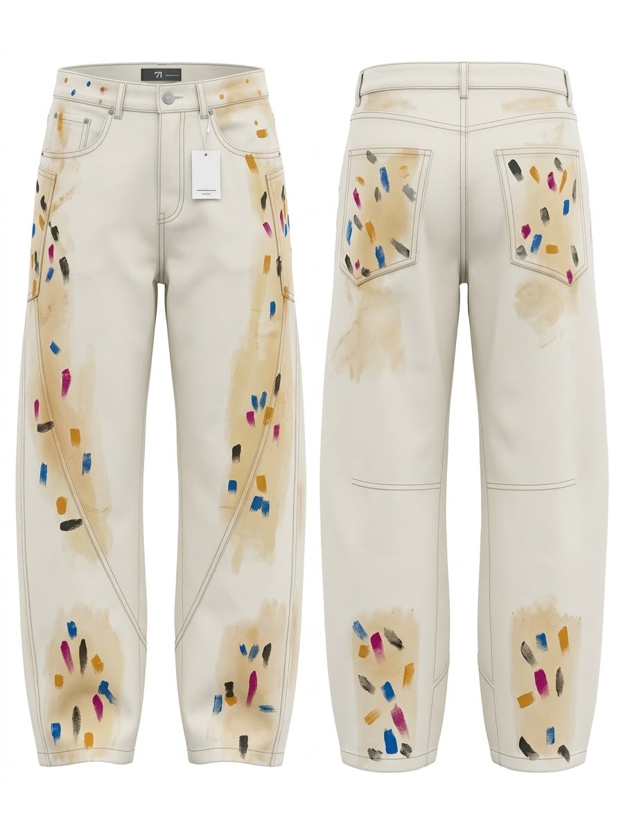GLINT ABSTRACT JEANS