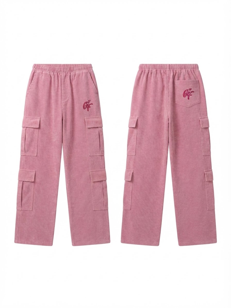 GLINT EMBROIDERY CORDUROY TROUSER
