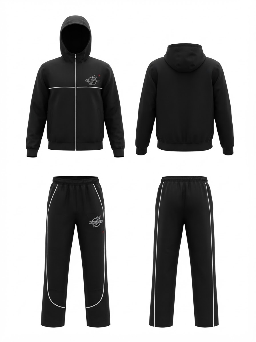 GLINT EMBROIDERY TRACKSUIT
