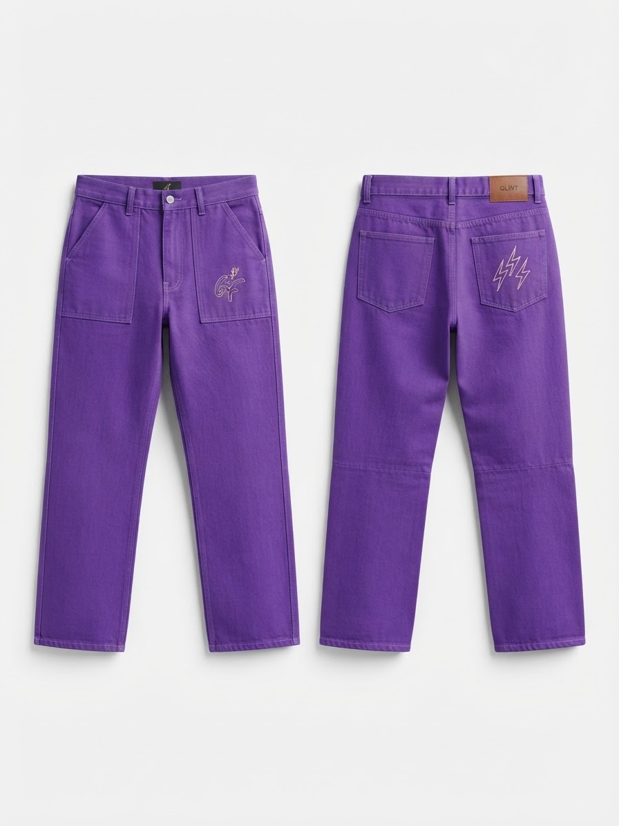 GLINT EMBROIDERY TROUSER 